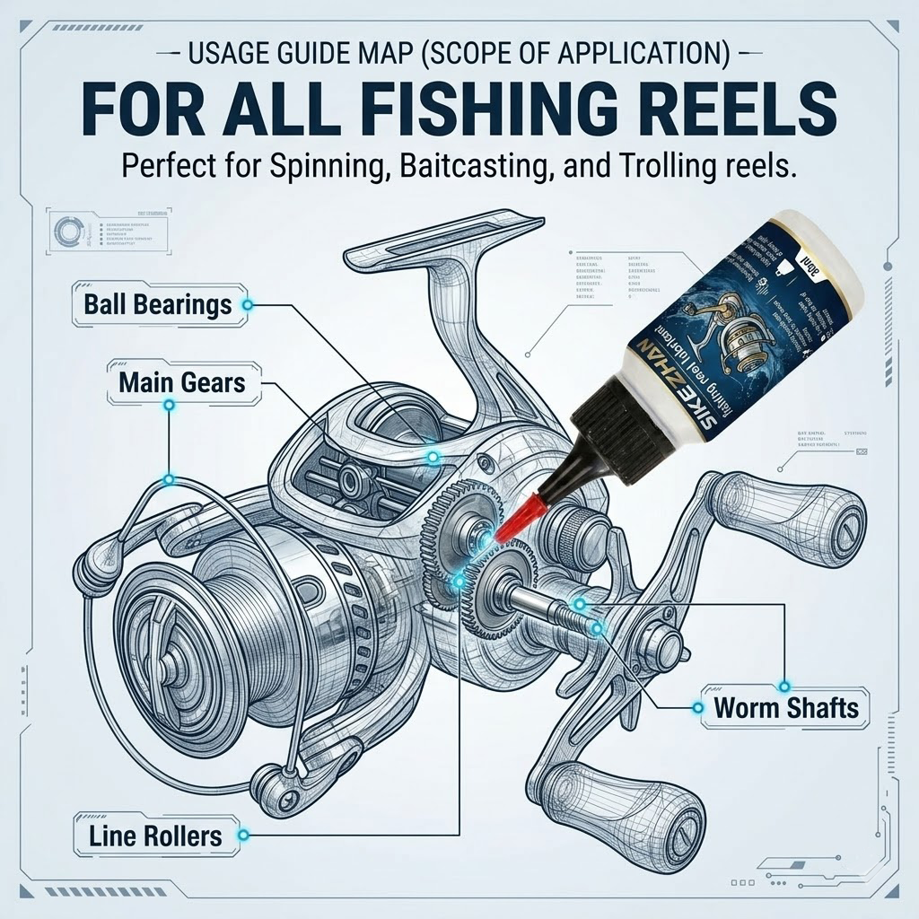 Fishing Reel Oil and Grease Lu – обзор и цена Reel Lubricant
