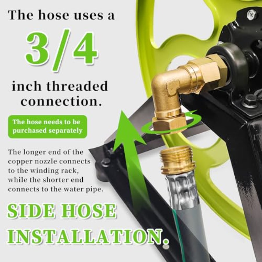 Stainless Steel Garden Hose Re – обзор и цена Reel Handle