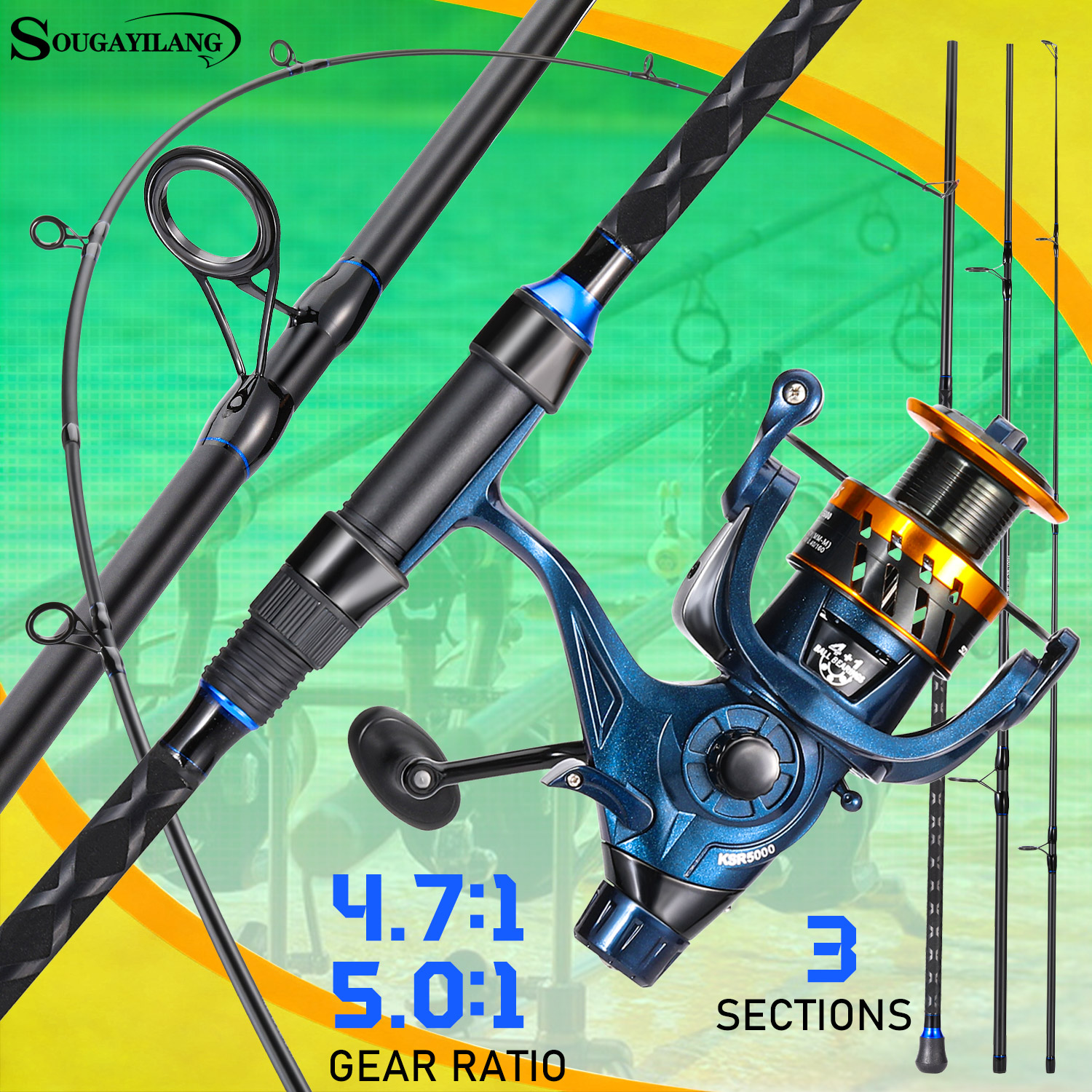 Sougayilang 3 Sections Surf Fi – обзор и цена Surf Reel