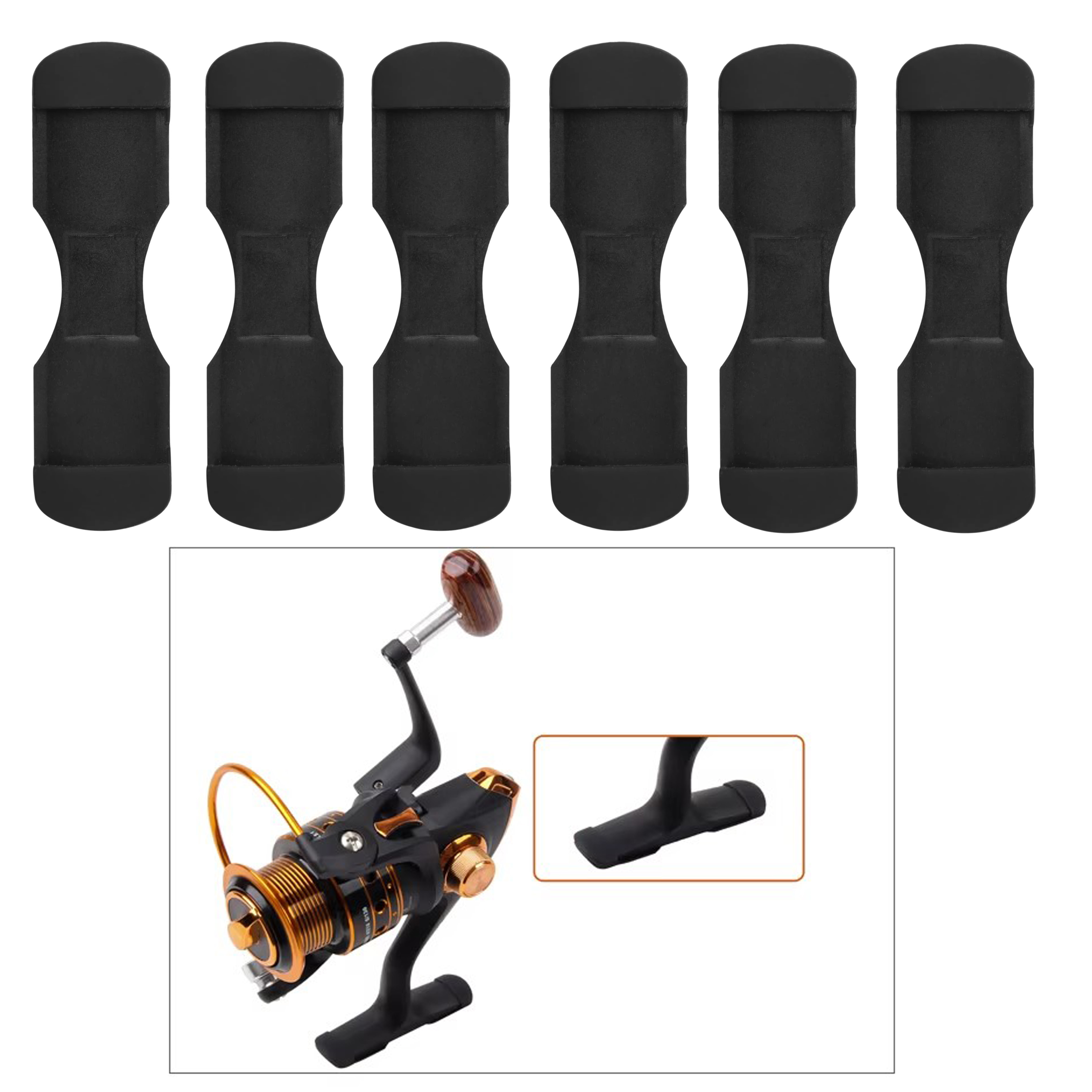 6pcs Black Rubber Fishing Reel – обзор и цена Trolling Reel
