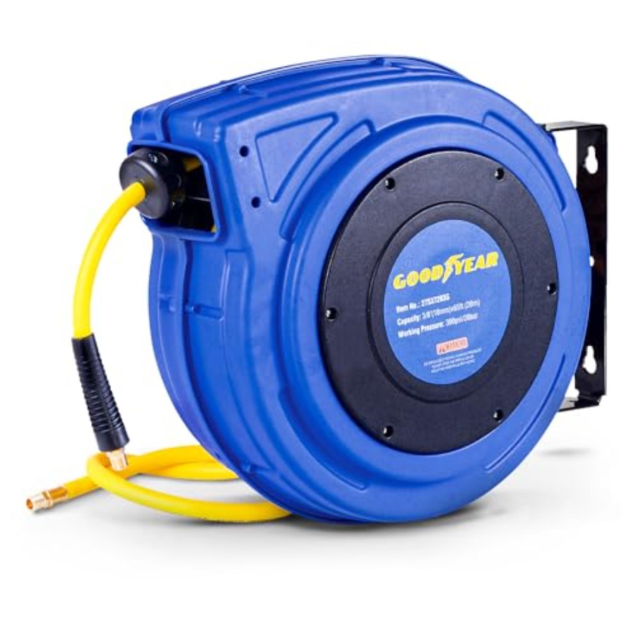 Retractable Air Hose Reel 3/8  – обзор и цена Reel Handle