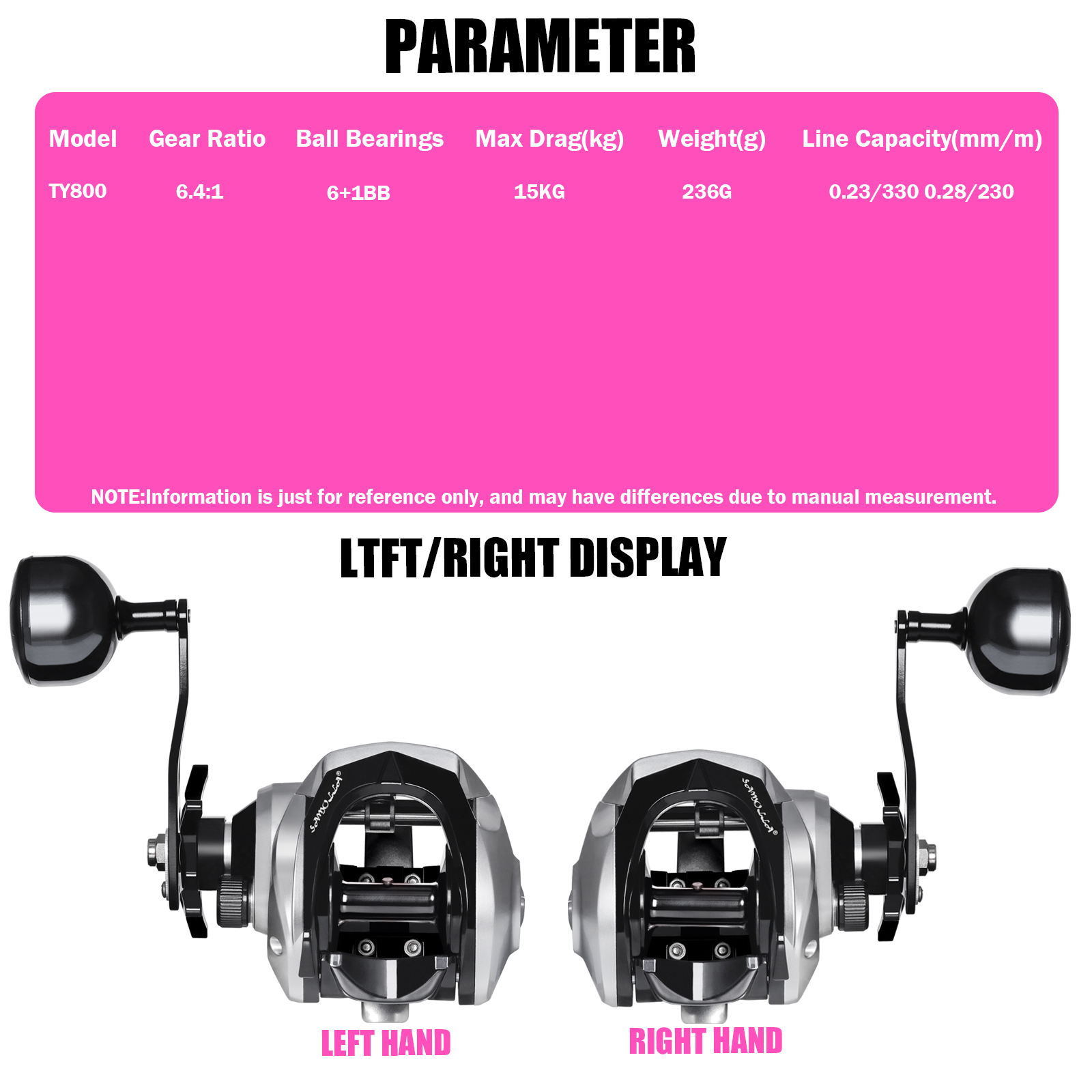 SAMOLLA Large New Baitcasting  – обзор и цена Reel Spare Spool