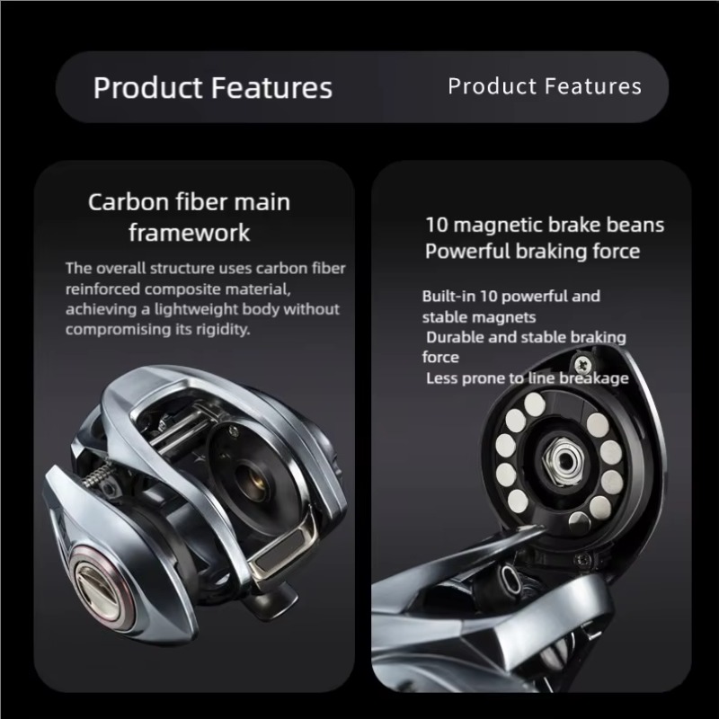 P1 Casting Reel, 7.3:1 Gear Ra – обзор и цена Reel Handle