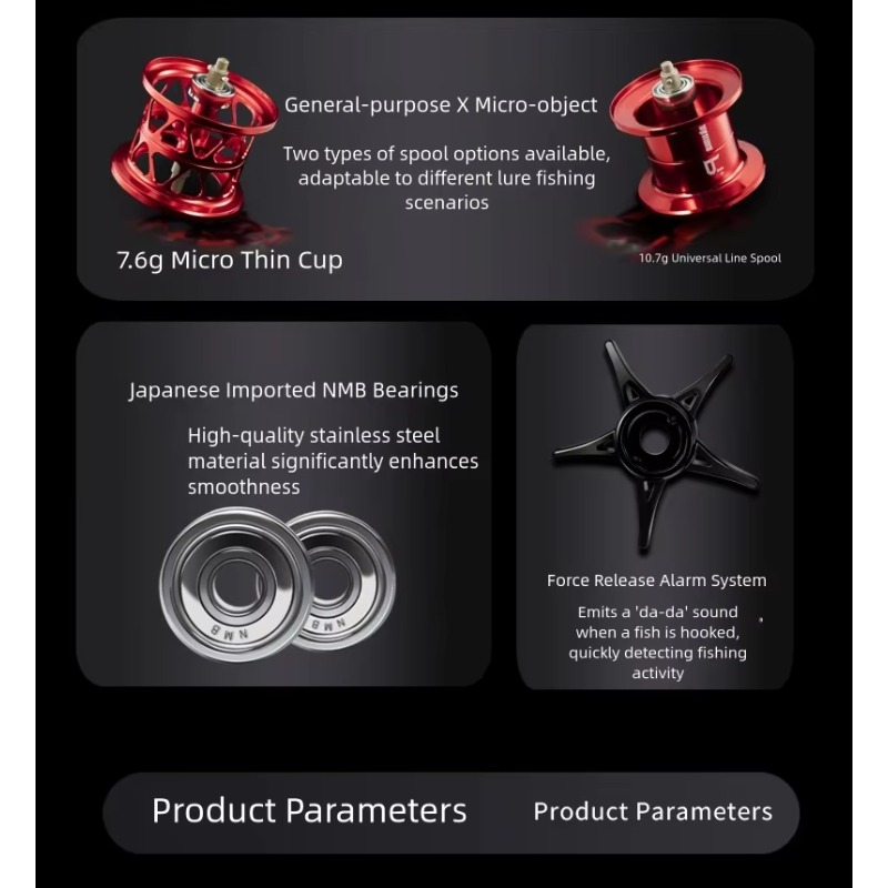 P1 Casting Reel, 7.3:1 Gear Ra – обзор и цена Reel Handle