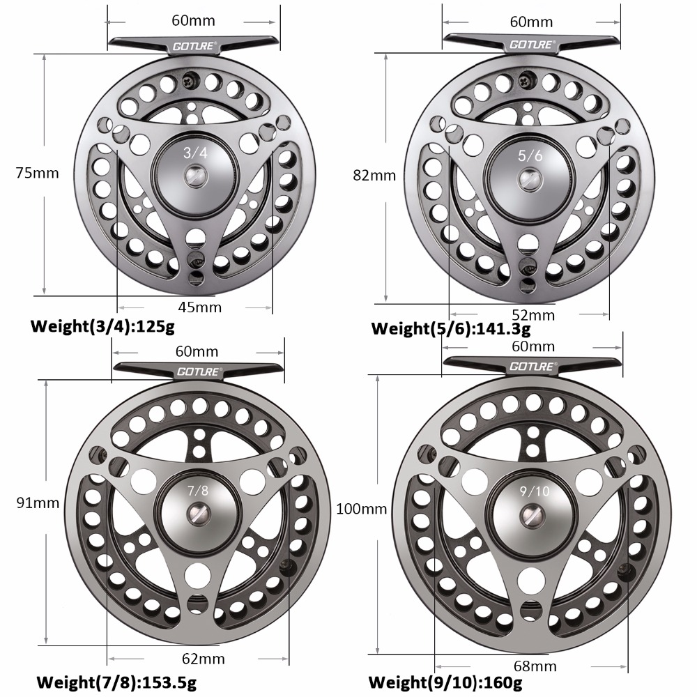 Goture Fly Fishing Reel 3/4 5/ – обзор и цена Reel Spare Spool