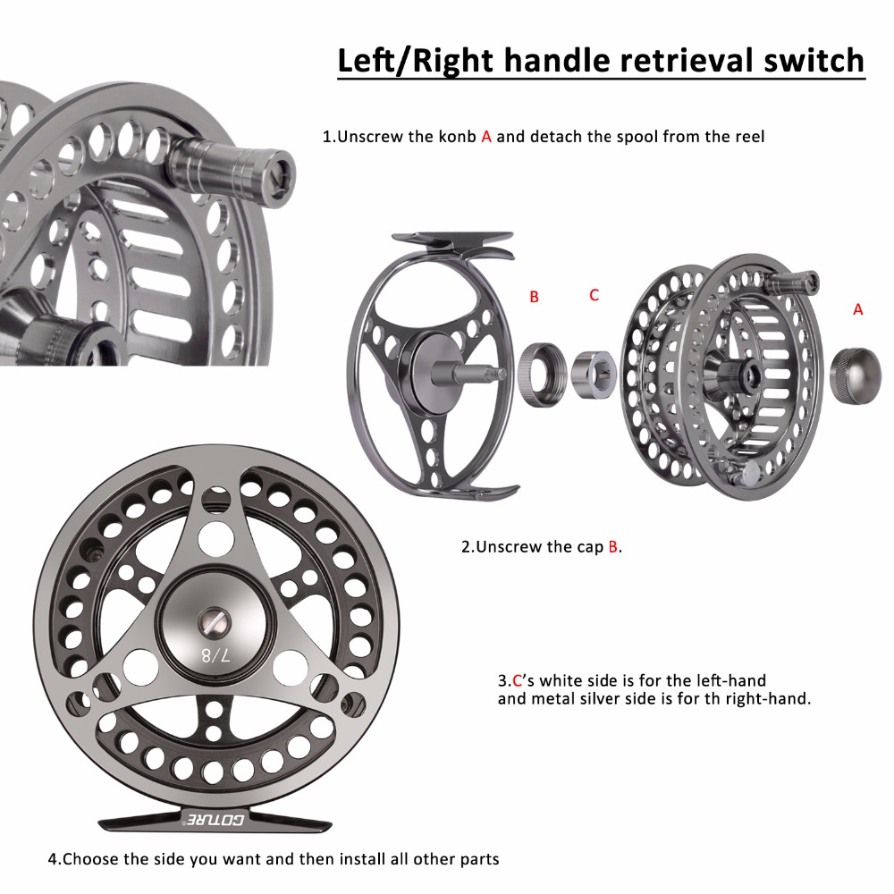Goture Fly Fishing Reel 3/4 5/ – обзор и цена Reel Spare Spool