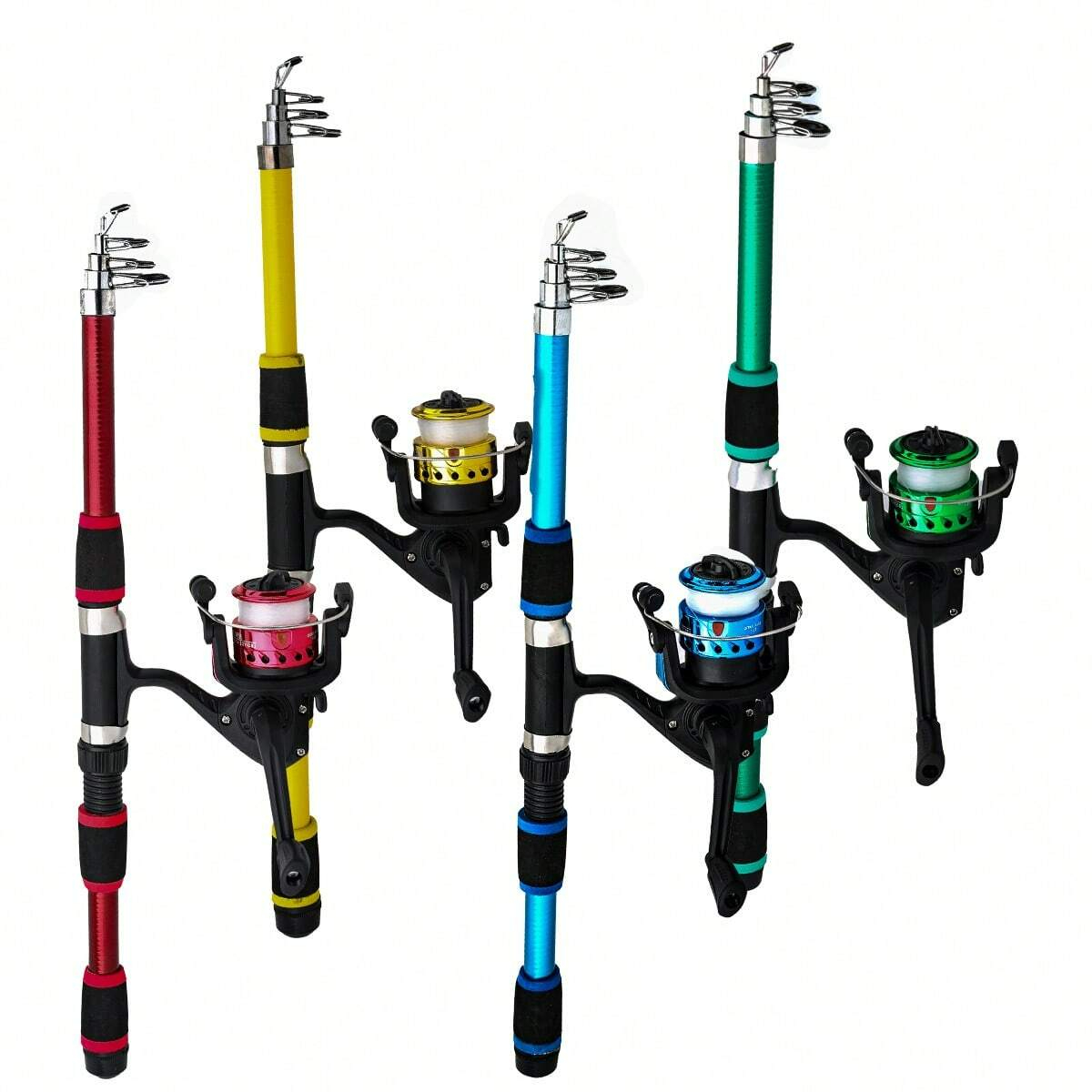 Fishing Pole Set Full Kits Wit – обзор и цена Spincast Reel